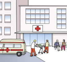 Krankenhaus von außen